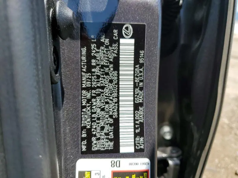 2025 LEXUS ES 350 BASE  