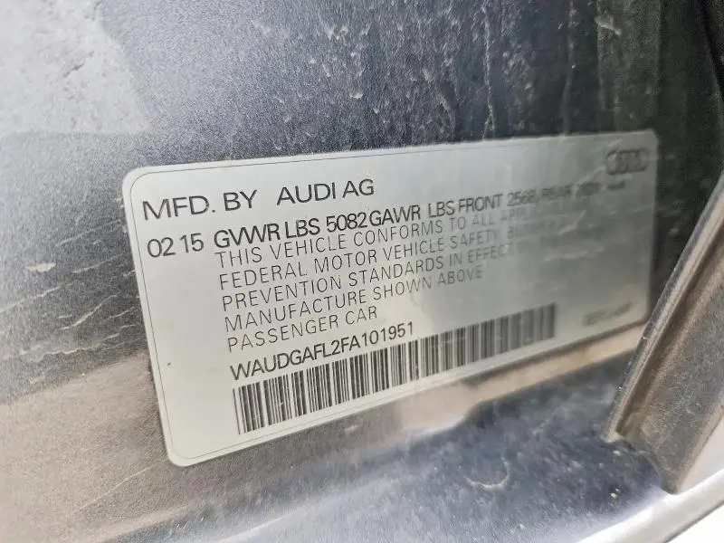 2015 AUDI S4 PREMIUM PLUS  
