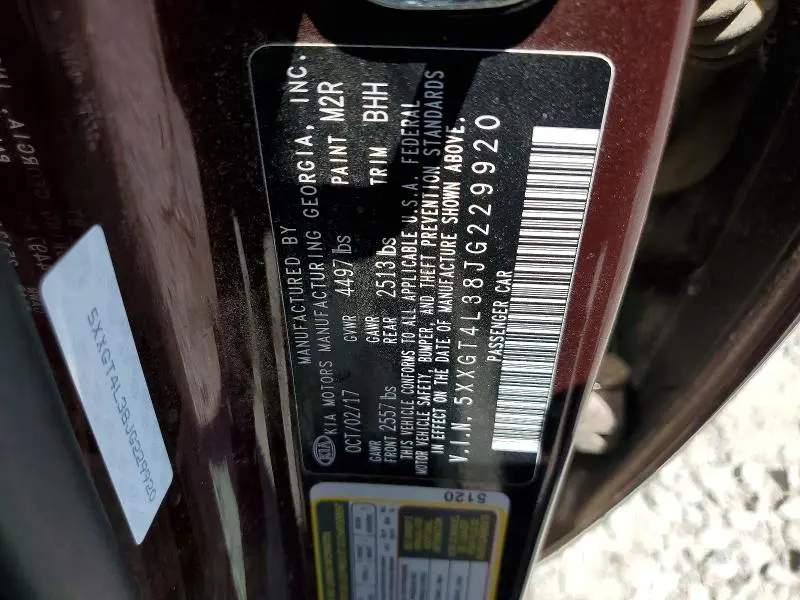 2018 KIA OPTIMA LX  