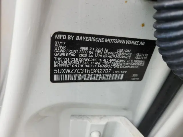 2017 BMW X3 SDRIVE28I  
