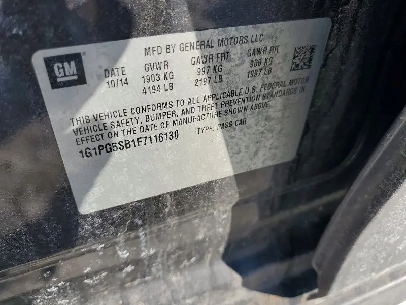 2015 CHEVROLET CRUZE LTZ  