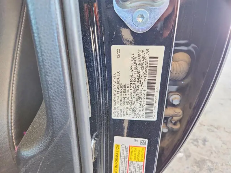 2022 HONDA ACCORD SPORT  