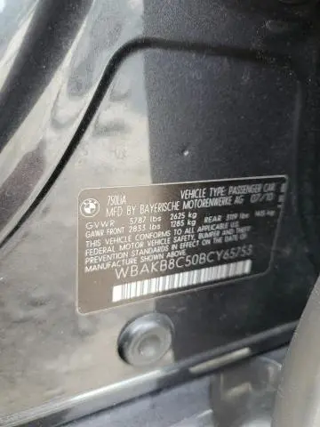 2011 BMW 750 LI  