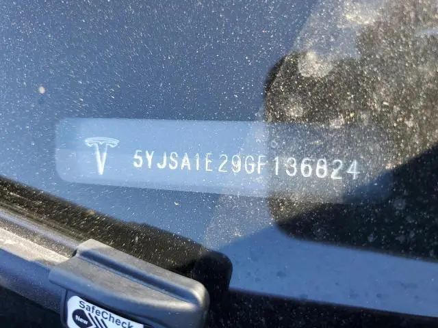 2016 TESLA MODEL S   