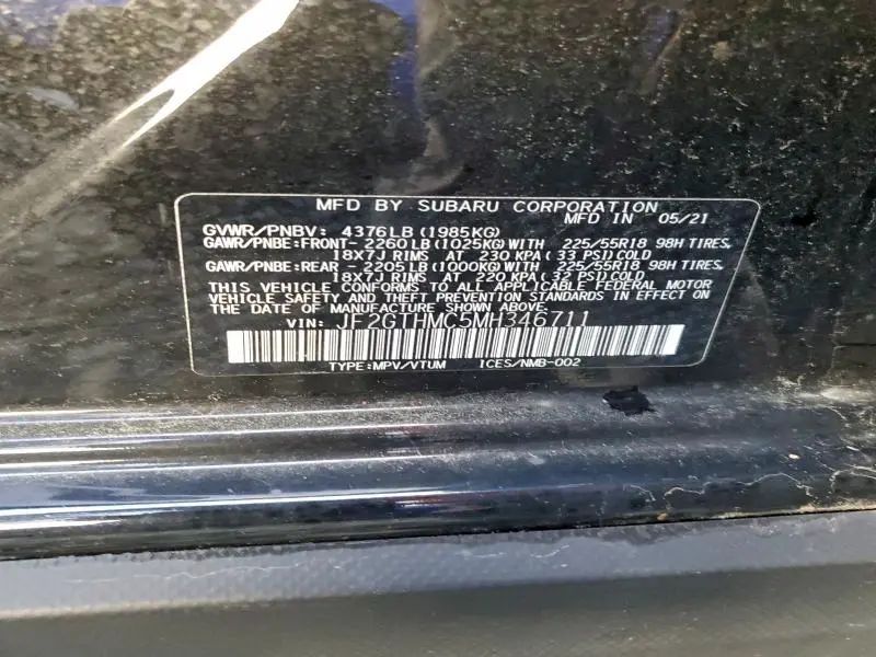 2021 SUBARU CROSSTREK LIMITED  