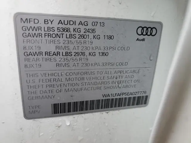 2014 AUDI Q5 PREMIUM PLUS  