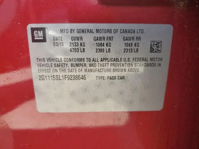 2015 CHEVROLET IMPALA LT  
