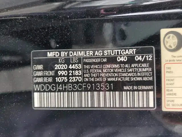 2012 MERCEDES-BENZ C 250  
