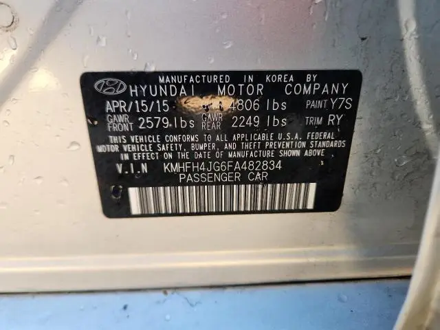 2015 HYUNDAI AZERA LIMITED  