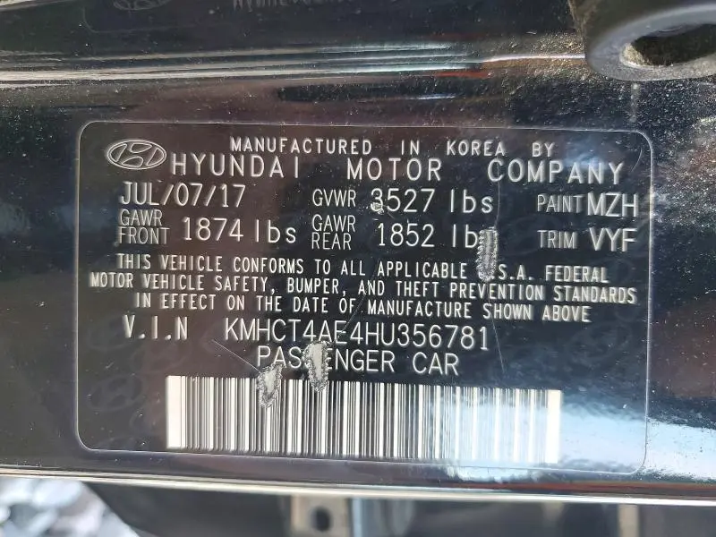 2017 HYUNDAI ACCENT SE  