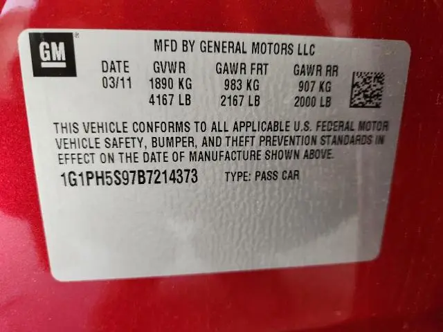 2011 CHEVROLET CRUZE LTZ  