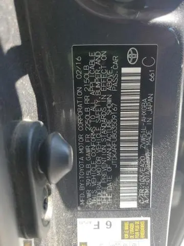 2016 TOYOTA PRIUS   