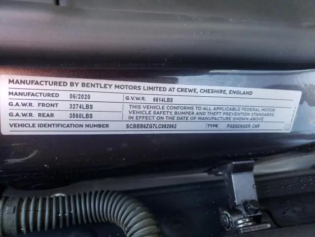 2020 BENTLEY FLYING SPUR   