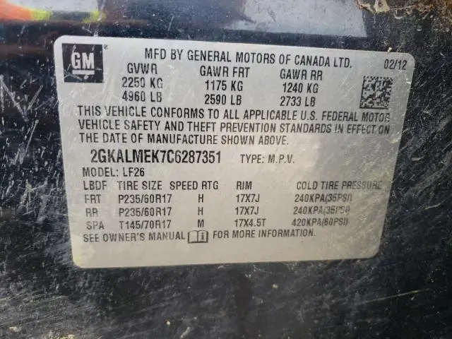2012 GMC TERRAIN SLE  
