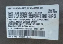 2018 HONDA ODYSSEY TOURING  