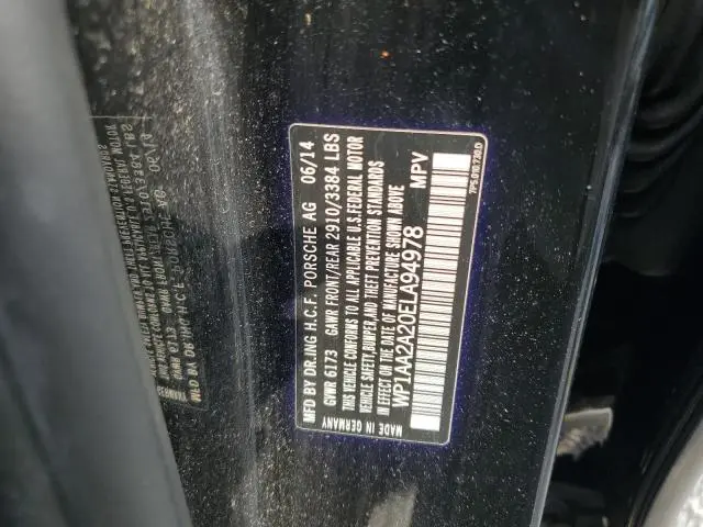 2014 PORSCHE CAYENNE   