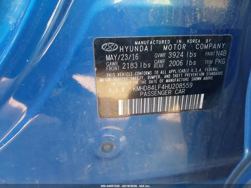 2017 HYUNDAI ELANTRA SE