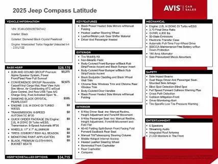 2025 JEEP COMPASS LATITUDE  