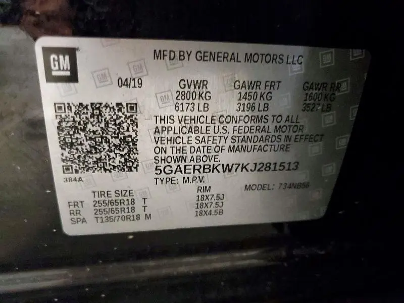2019 BUICK ENCLAVE ESSENCE  