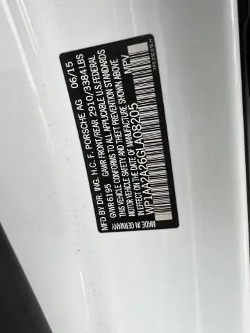 2016 PORSCHE CAYENNE   