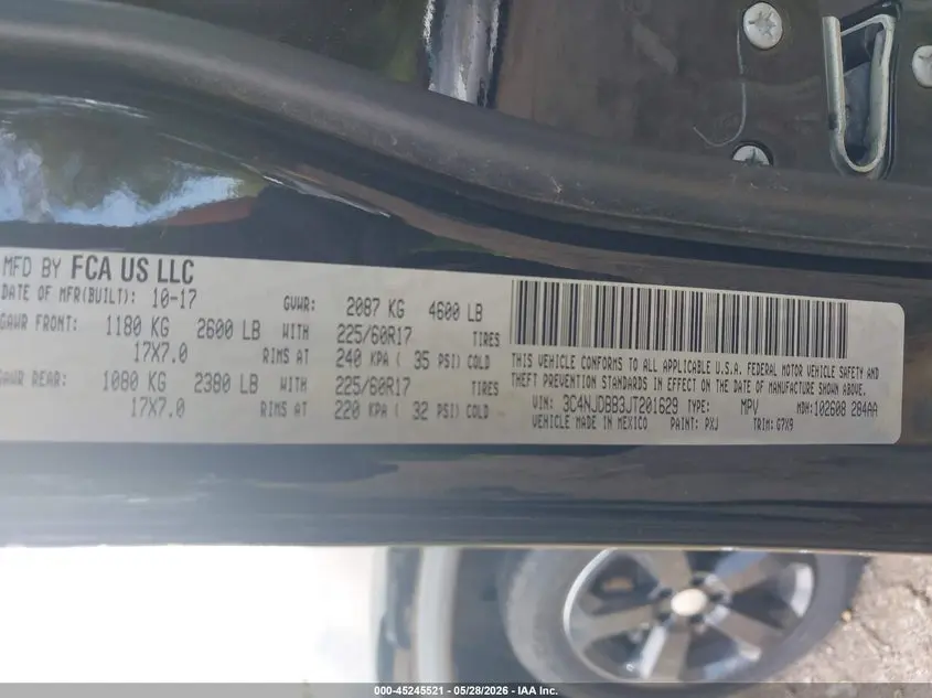 2018 JEEP COMPASS LATITUDE 4X4