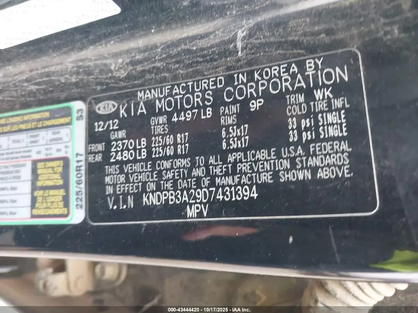 2013 KIA SPORTAGE LX