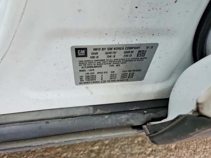 2020 CHEVROLET TRAX LS  