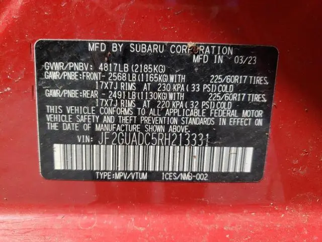 2024 SUBARU CROSSTREK PREMIUM