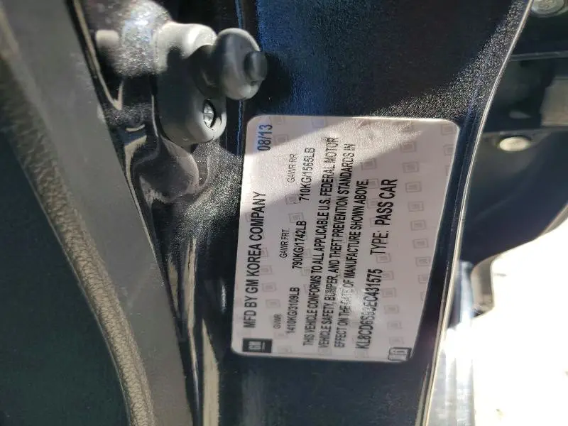 2014 CHEVROLET SPARK 1LT  