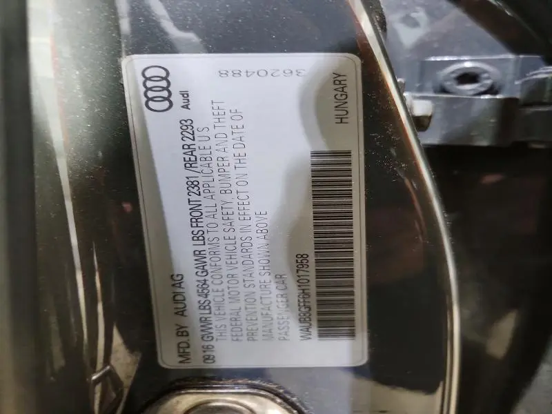 2017 AUDI A3 PREMIUM  