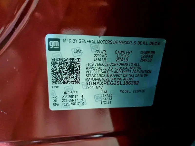 2025 CHEVROLET EQUINOX LT  