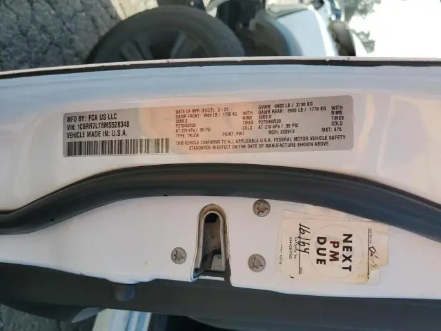 2021 RAM 1500 CLASSIC SLT  