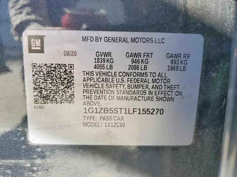 2020 CHEVROLET MALIBU LS  