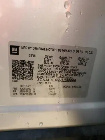 2019 GMC TERRAIN SLE  