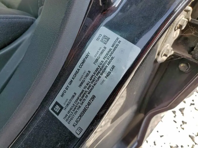 2014 CHEVROLET SPARK 1LT  