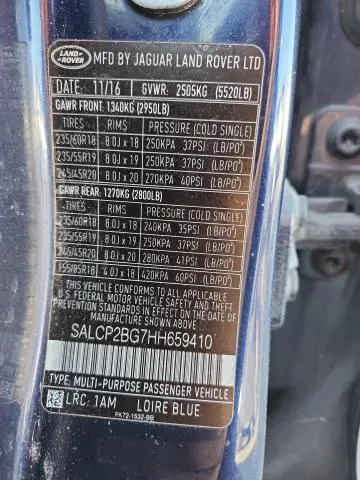 2017 LAND ROVER DISCOVERY SPORT SE  