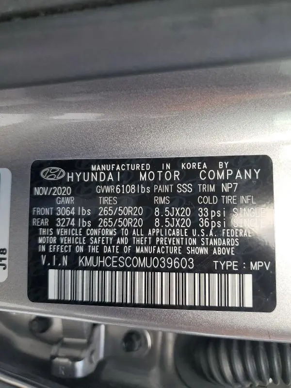 2021 GENESIS GV80 BASE  