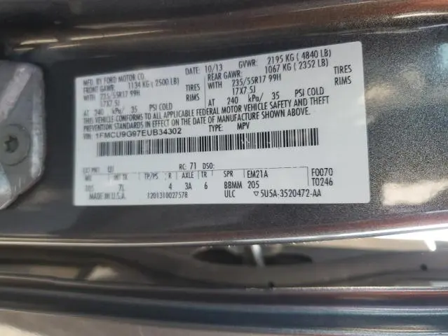 2014 FORD ESCAPE SE  