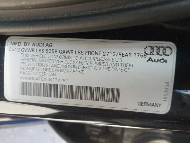 2012 AUDI A6 PRESTIGE
