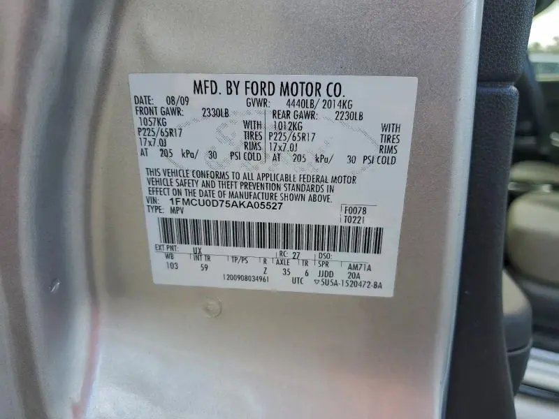 2010 FORD ESCAPE XLT  