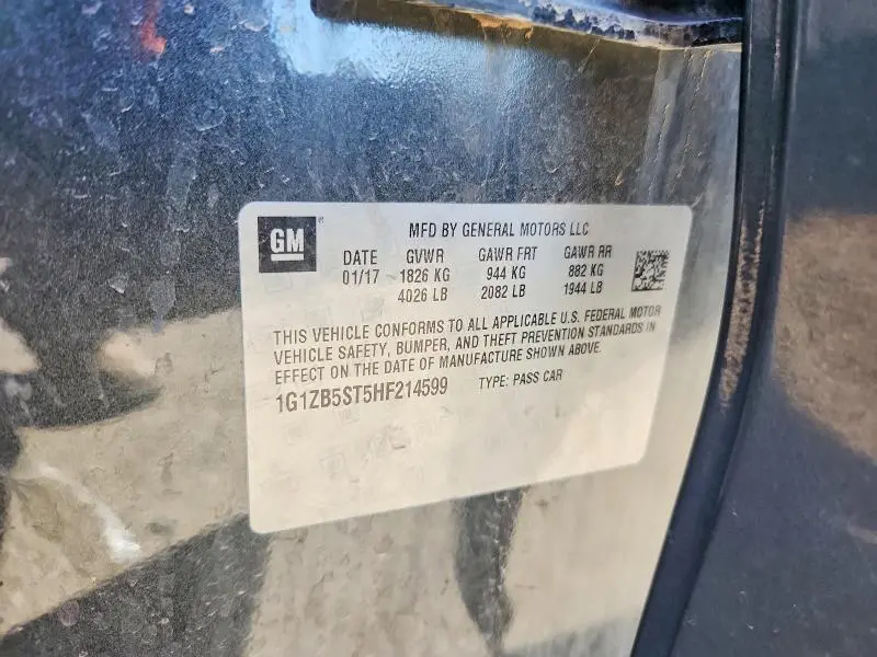 2017 CHEVROLET MALIBU LS  