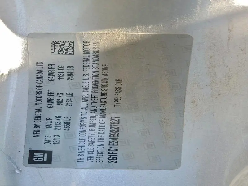 2014 CHEVROLET CAMARO LT  