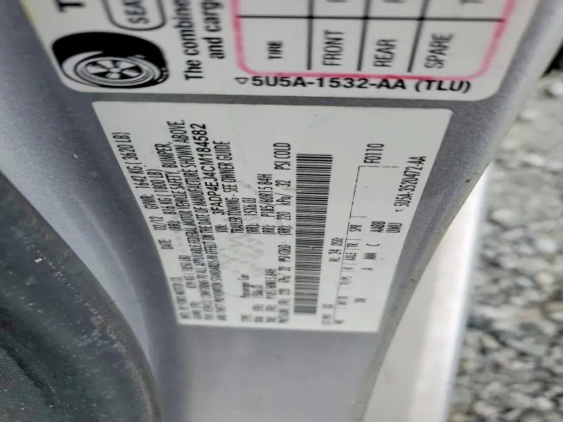 2012 FORD FIESTA SE  
