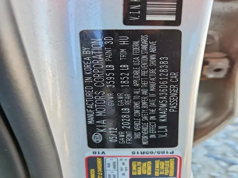 2013 KIA RIO LX  