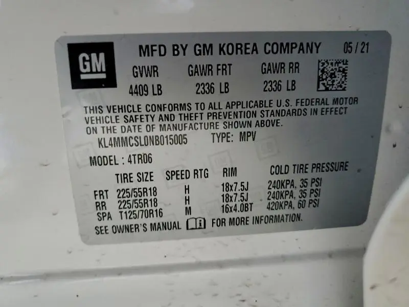 2022 BUICK ENCORE GX PREFERRED  