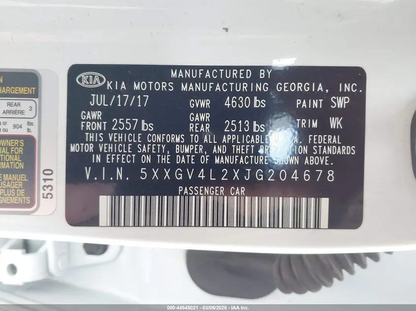 2018 KIA OPTIMA SX TURBO