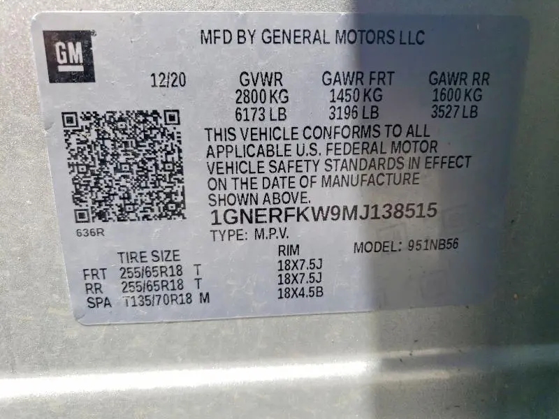 2021 CHEVROLET TRAVERSE LS  