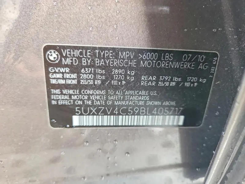 2011 BMW X5 XDRIVE35I  