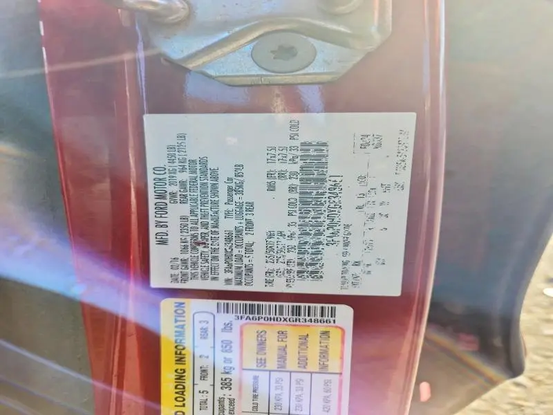 2016 FORD FUSION SE  