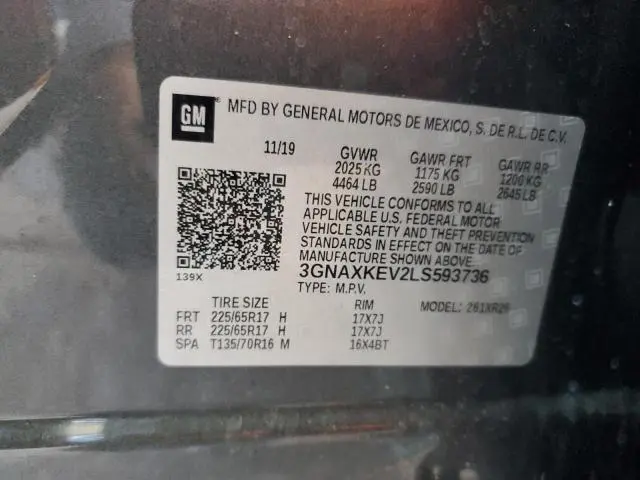 2020 CHEVROLET EQUINOX LT  